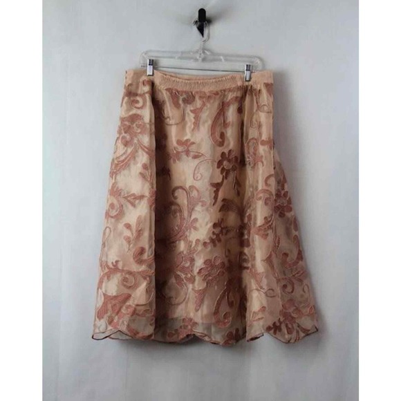 NWT Anthropologie Maeve "Shannon" Embroidered Midi Skirt - Picture 5 of 7